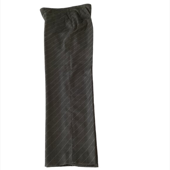 VINTAGE ARMANI COLLEZIONI 100% Virgin Wool 2-PC Grey Pinstripe Pant Suit, Sz 6 - Picture 9 of 14